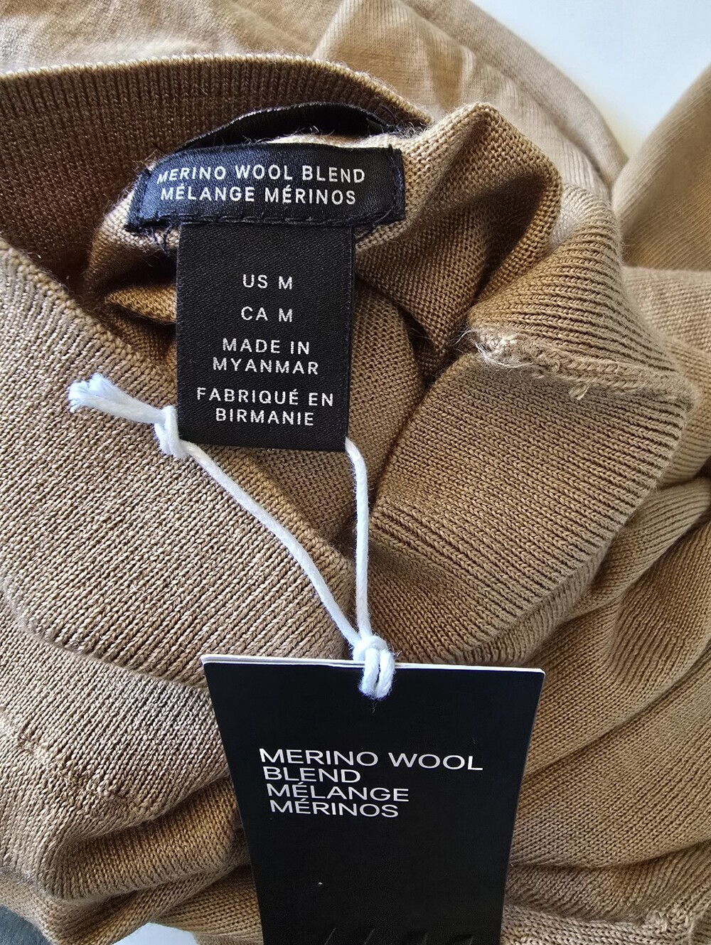 H&M Merino Wool Blend Womens Turtleneck Sweater M NEW - Picture 4 of 8